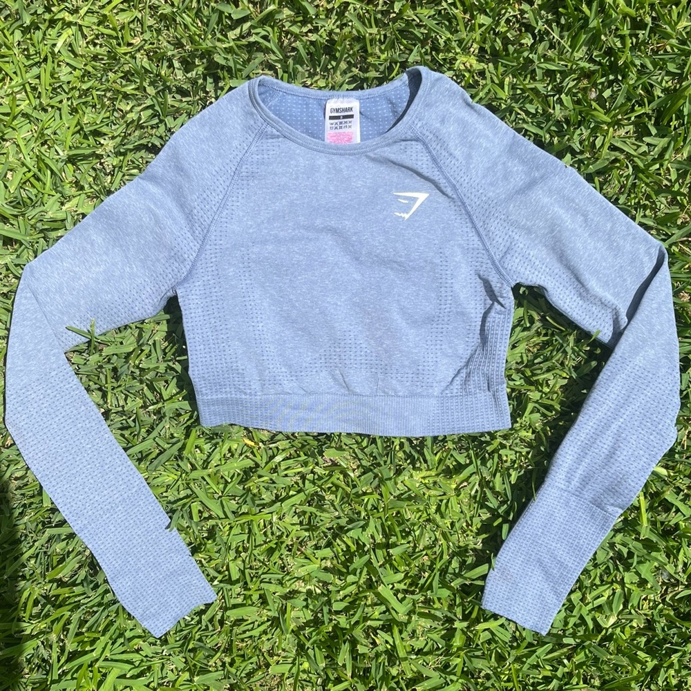 Gym Shark long sleeve crop top
